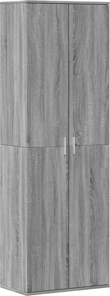 vidaXL Dulap înalt, gri sonoma, 60x35x180 cm, lemn prelucrat