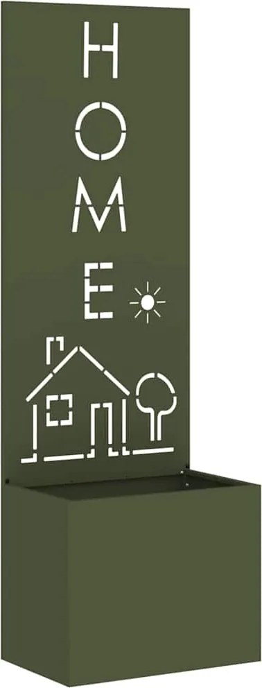 vidaXL Ecran de intimitate pentru grădină Olivengrønn 50 x 140 cm