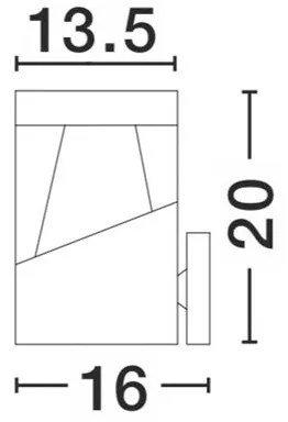 Aplica perete LED de exterior IP54 LOCK NVL-813101