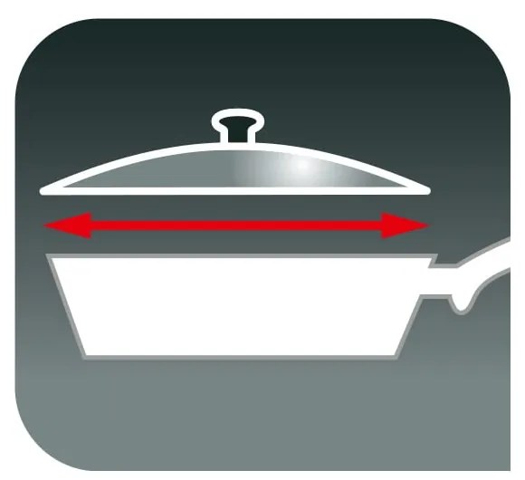 Capac din sticlă ø 28 cm – Tefal
