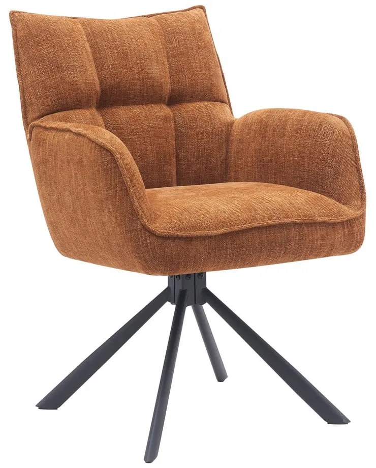 Set de scaune de sufragerie portocaliu 2 buc. tapițat Marilla – Unique Furniture