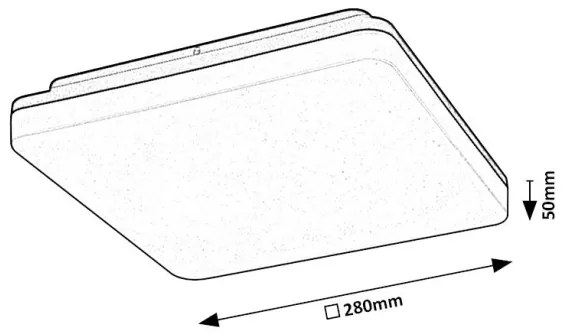 Rabalux 7250 - Plafonieră LED pentru baie PERNIK LED/24W/230V IP54