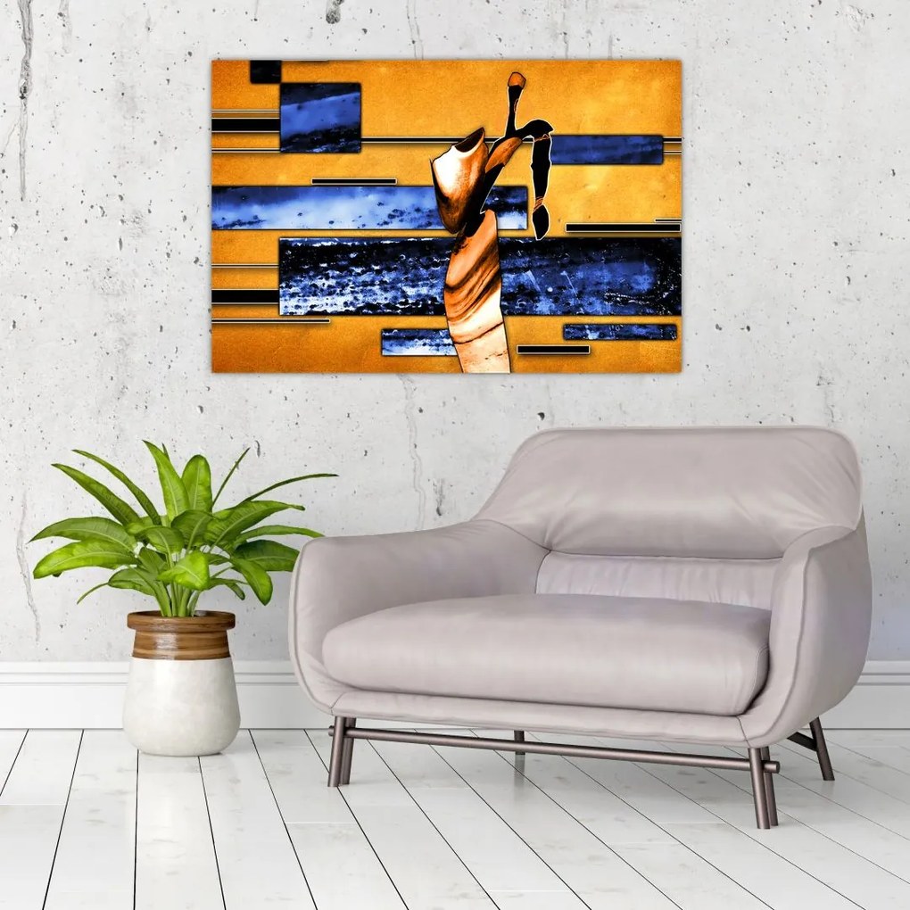 Tablou picturii abstracte (90x60 cm)