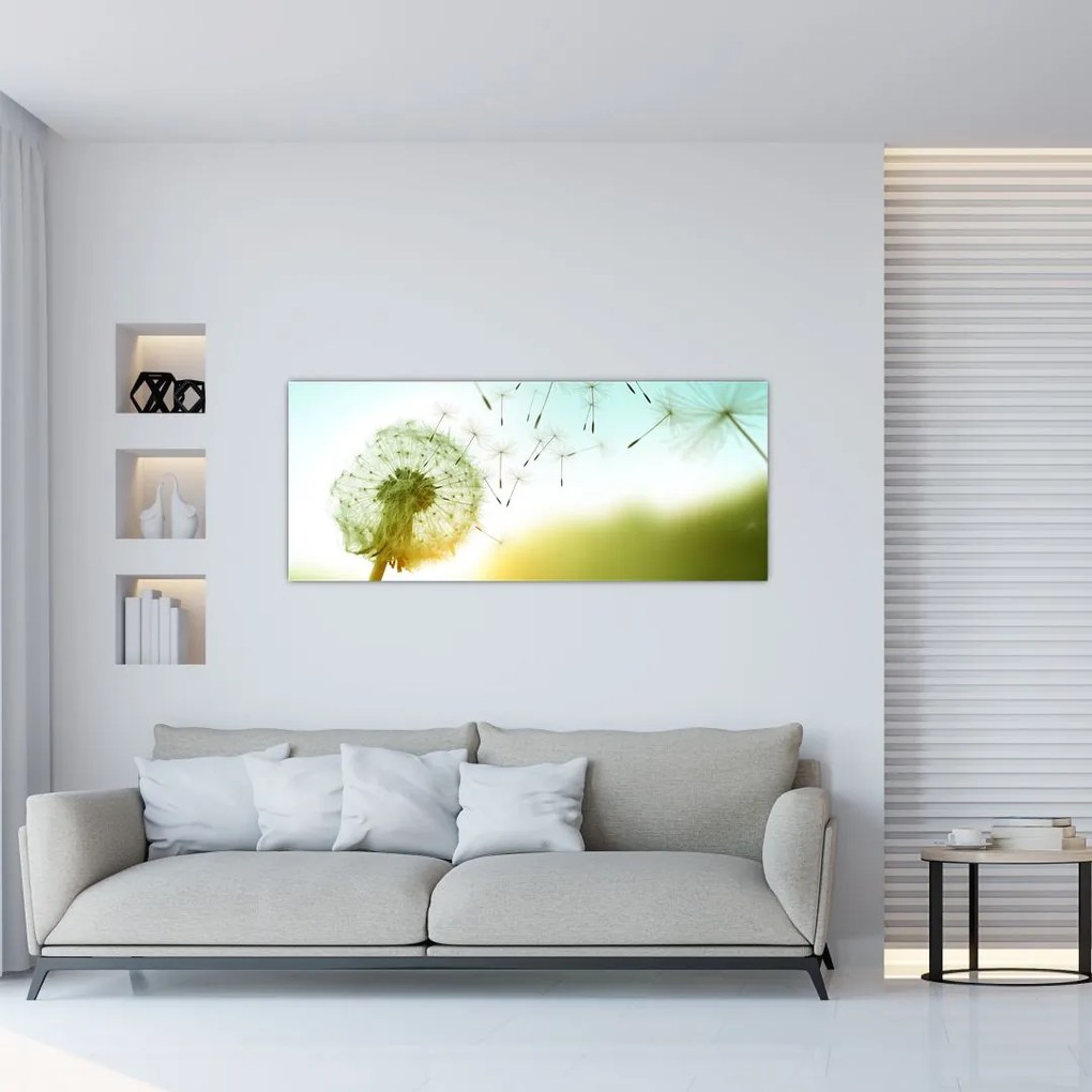 Tablou - Păpădia în vânt (120x50 cm)