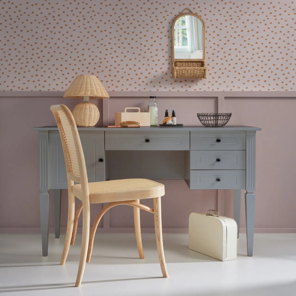 Birou elegant Ines gri L132 cm