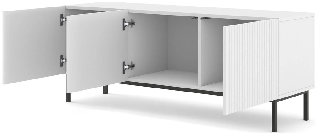 Masă TV 3D 150 Rowanna (alb + Negru). 1125011