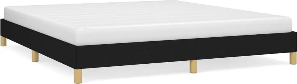 vidaXL Cadru de pat fără saltea, negru, 180x200 cm, textil