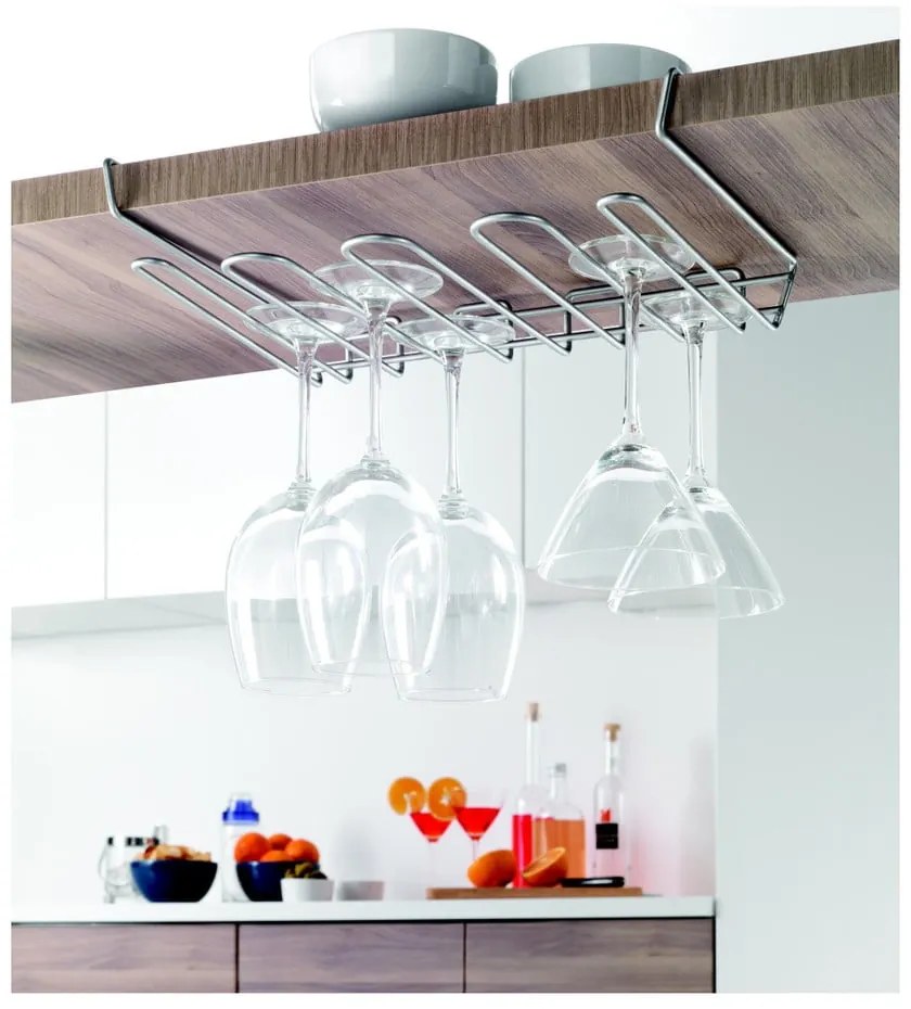 Suport de agățat pentru pahare Metaltex My Crystal