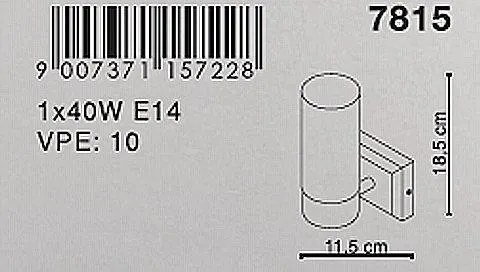 Aplica de perete Space 7815 GL