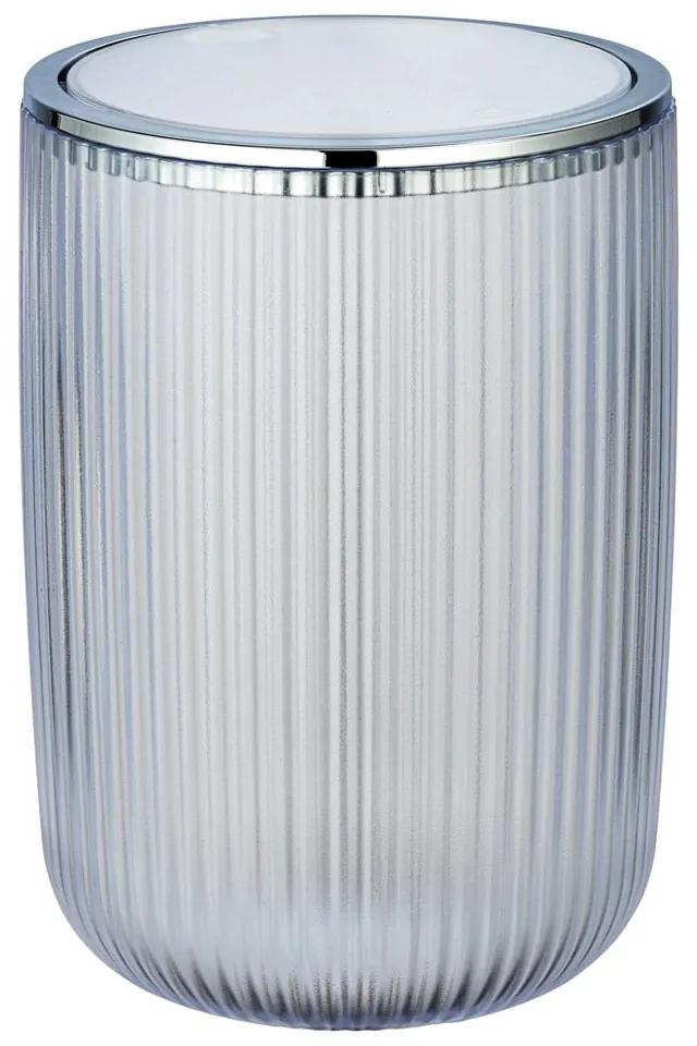 Coș de gunoi Wenko Acropoli, 5,5 l, alb argintiu