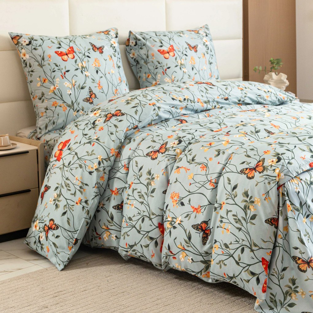 Lenjerie de pat din microfibra MONARCH WINGS albastru deschis Dimensiune lenjerie de pat: 70 x 90 cm | 140 x 220 cm