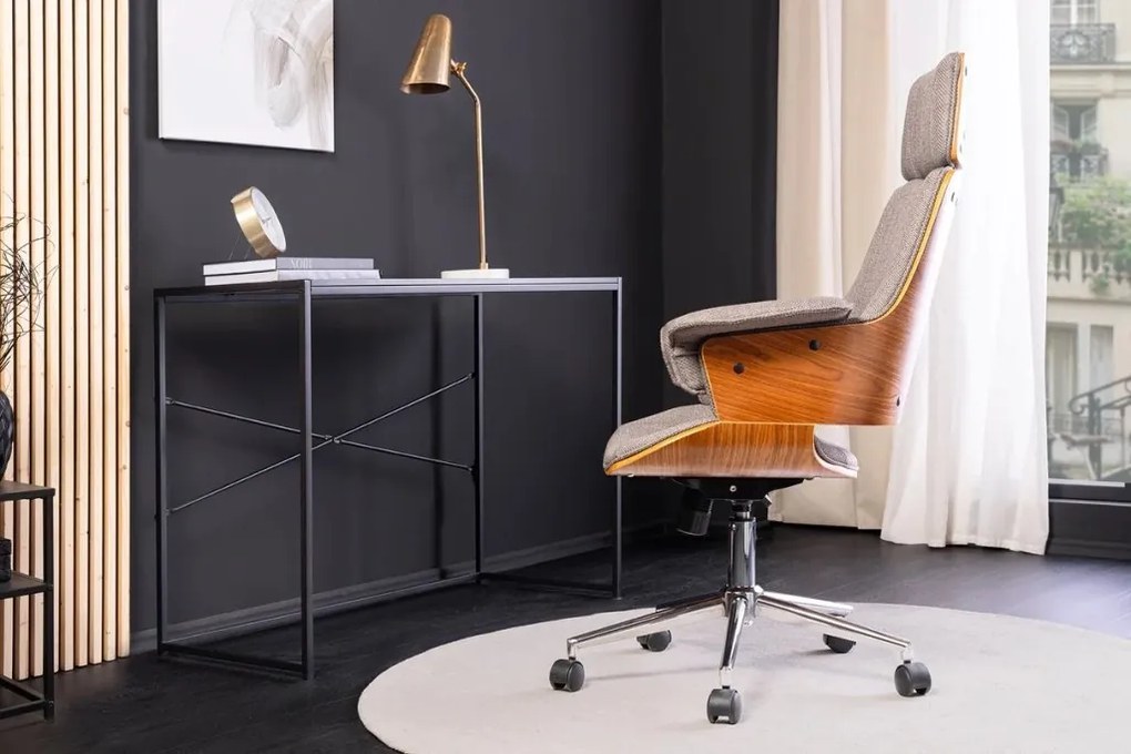 Scaun de birou pivotant Manhattan gri