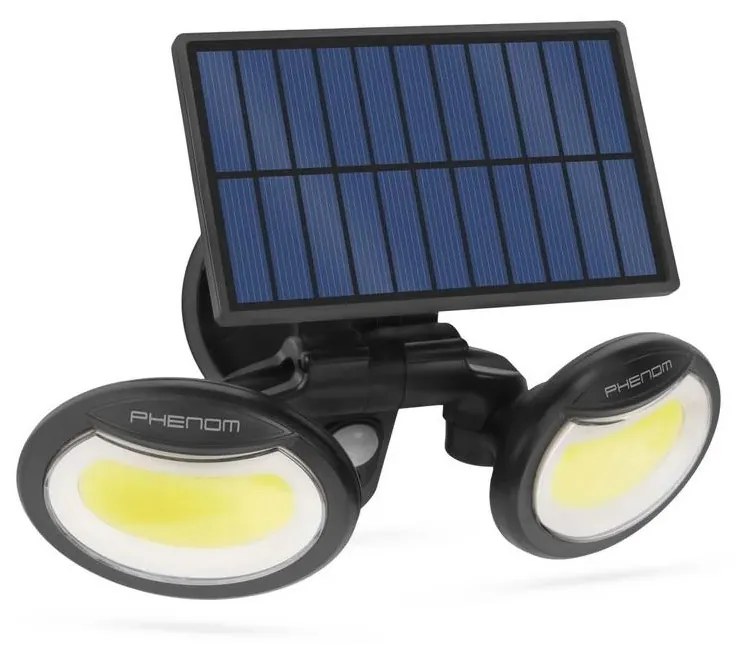 Proiector LED solar cu senzor 2xLED/4W/5V IP65
