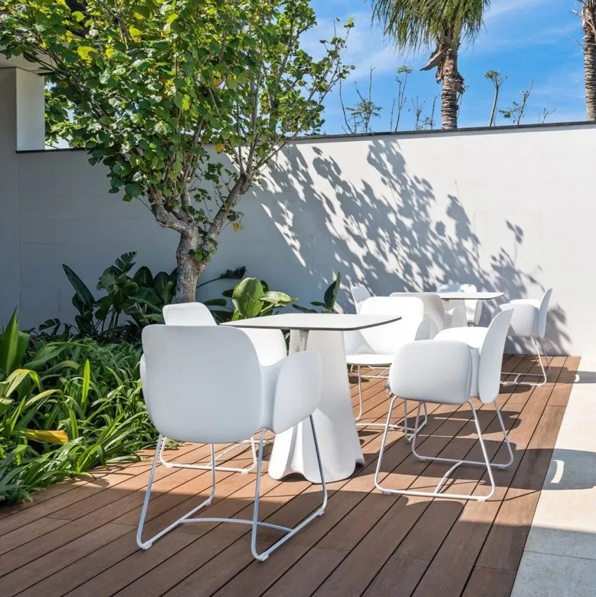 Masa de exterior / interior design modern premium PEZZETTINA TABLE 90x90x73 56014 Vondom