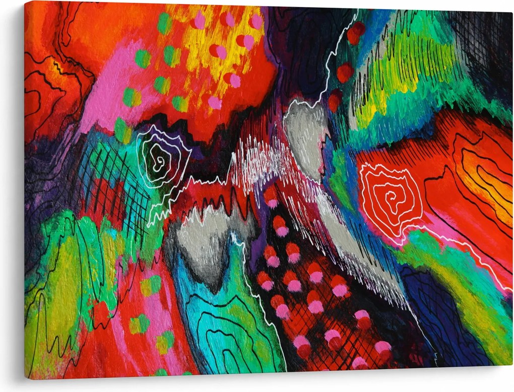 Tablou abstract - culori (70x50 cm)