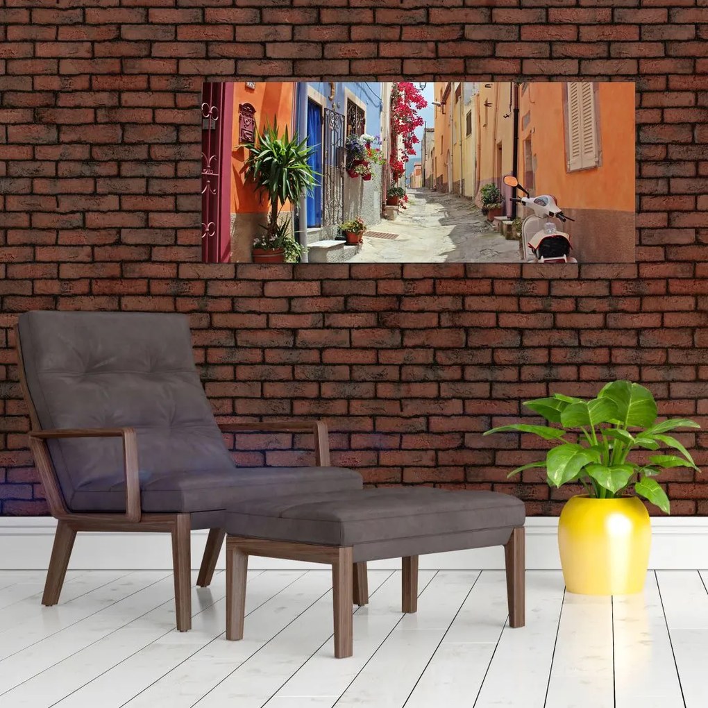 Tablou cu strada din Sardinia (120x50 cm)