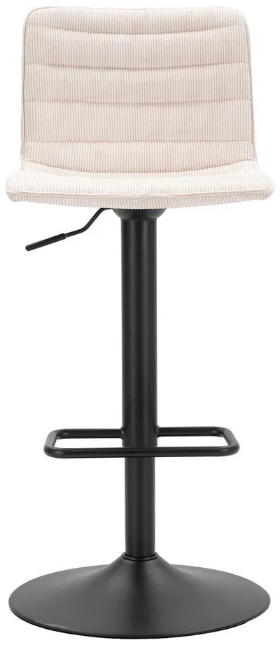 Scaun de bar alb/negru cu înălțime ajustabilă (înălțime șezut 61 cm) Malia – Mauro Ferretti