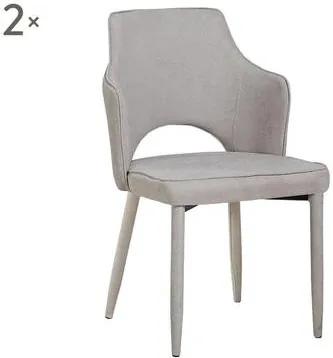 Set de 2 scaune Alhena bej, 60x52x84.5cm