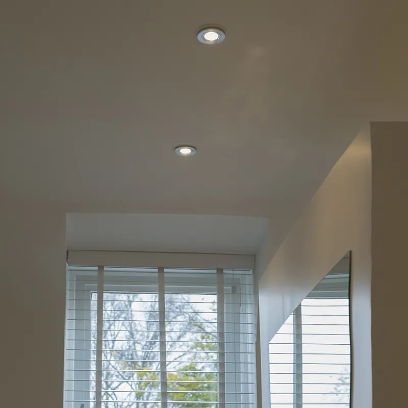 Set de 6 spoturi încastrate moderne oțel rotund IP44 - Xena