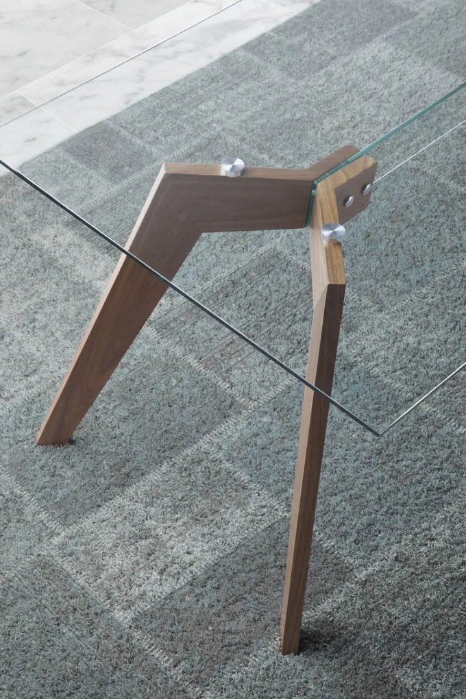 Masa dining design deosebit Walnut Wood, 160x95cm AC-W1008DT