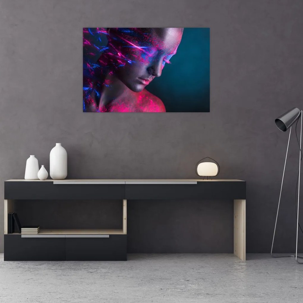 Tablou strălucitor a femeii (90x60 cm)