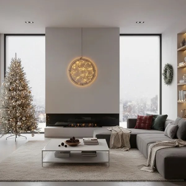 Brilagi - Decorațiune de Crăciun LED pentru exterior, inel 46 cm, LED/2,6W/230V IP44