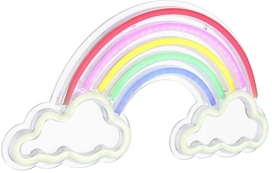 Decorațiune LED neon murală Globo 28056 RAINY LED/3W/USB curcubeu