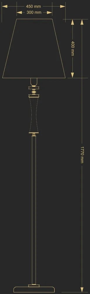 Lampadar realizat manual AVERNO