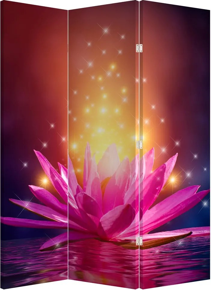 Paravan - Lotus pe apă (126x170 cm)