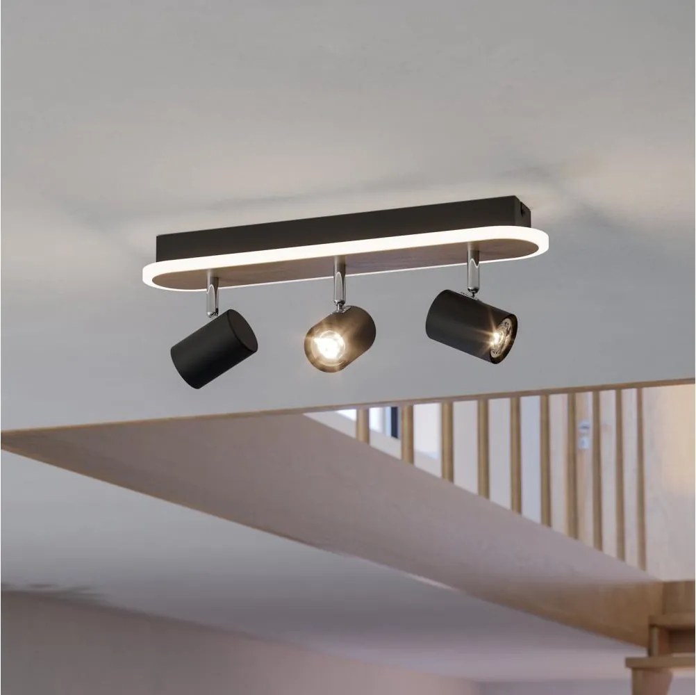 Eglo 901633 - Spot LED RIMBOCCHI, 20W/230V, maro/negru