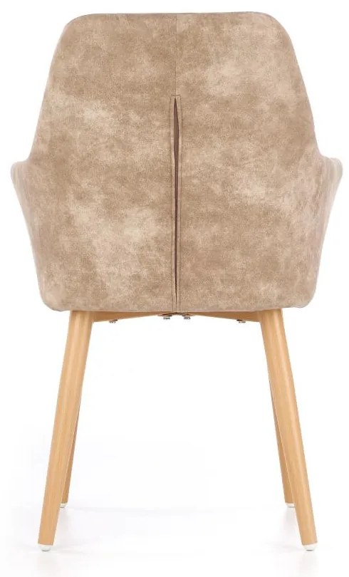 Scaun de bucaterie Ray, bej/fag