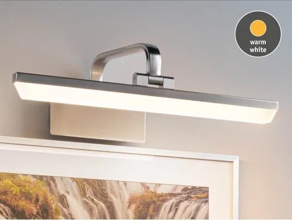 Paulmann RENAN 95572 - Aplică LED 9,5 W pentru tablouri, 230 V, 40 cm, crom mat