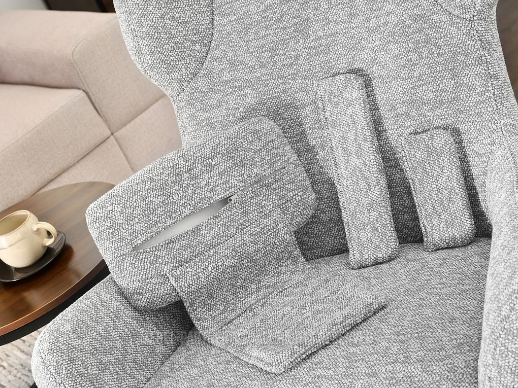 Fotoliu Irma (gri + negru). Promo -22%. 1110069