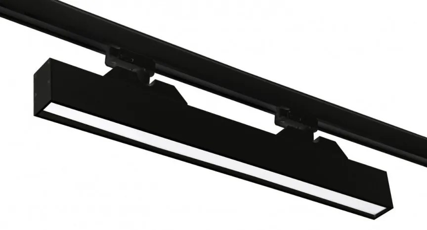 Spot LED directionabil pe sina LINNEA 57 TRACK 3Line CCT 24W negru