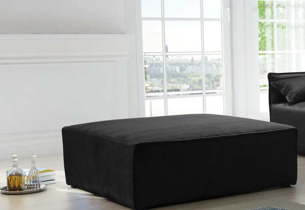 Supermobel Canapea extensibilă de colț LEON + taburet, 318x85x179, royal 14, stanga