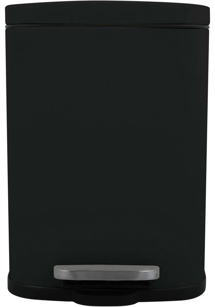 Coș de gunoi cu pedală soft-close Spirella Akira 12 l, negru mat, 12 l