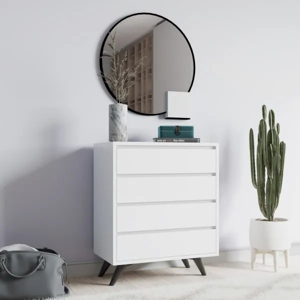 Comodă SUVERA 86x70 cm alb