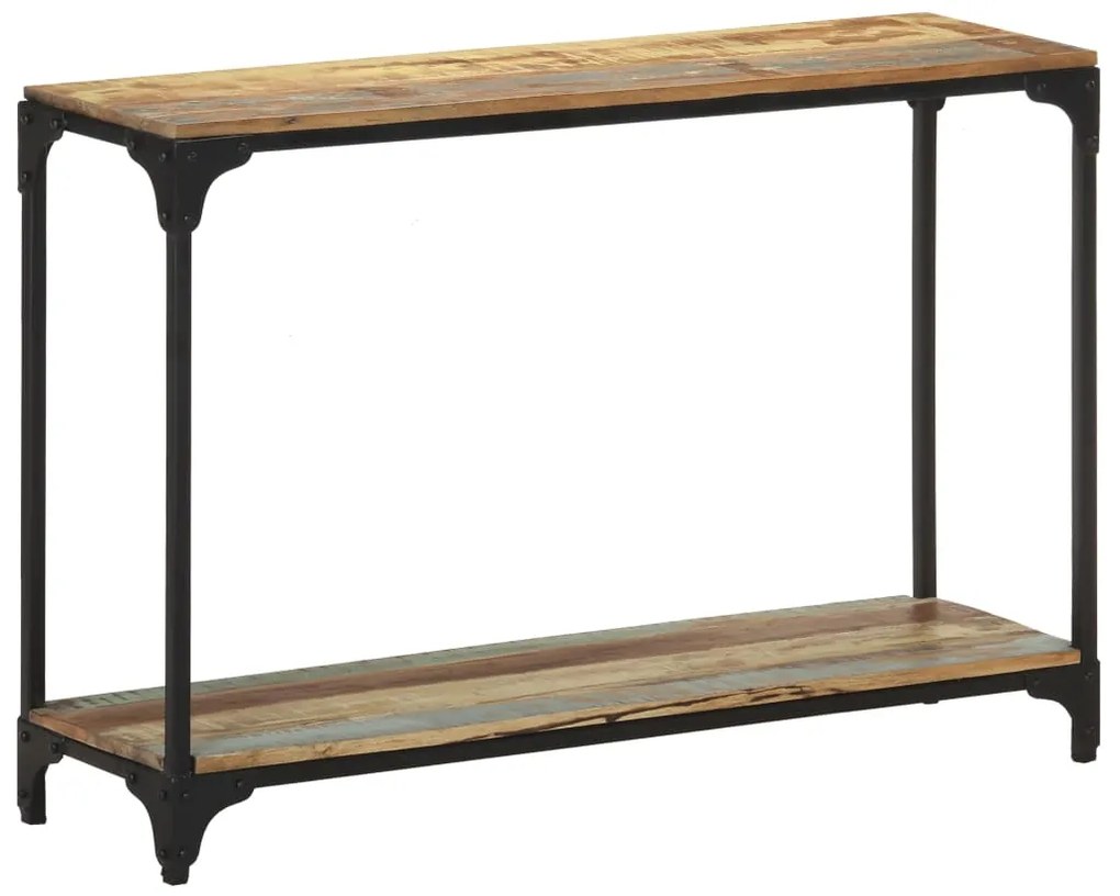 vidaXL Masă consolă, 110x30x75 cm, lemn masiv reciclat