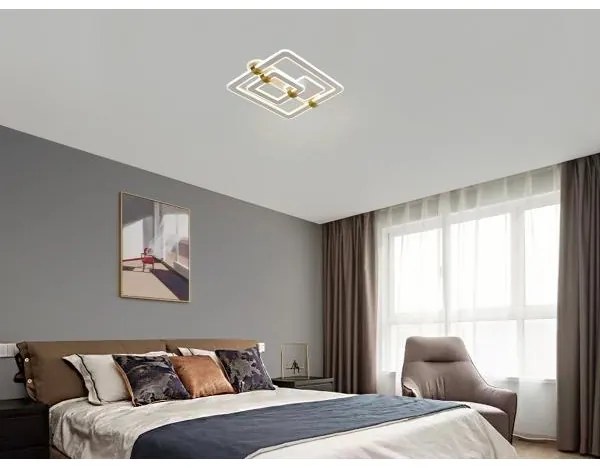 Lampă LED de tavan reglabilă, 140 W, 230 V, 3000-6500 K, cu telecomandă