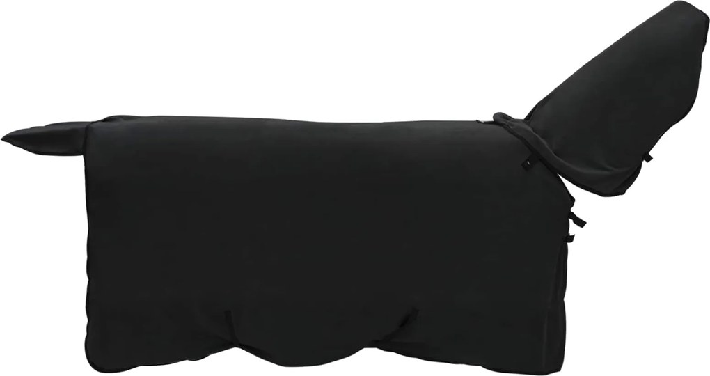 vidaXL Pătură pentru cai Negru Poliester