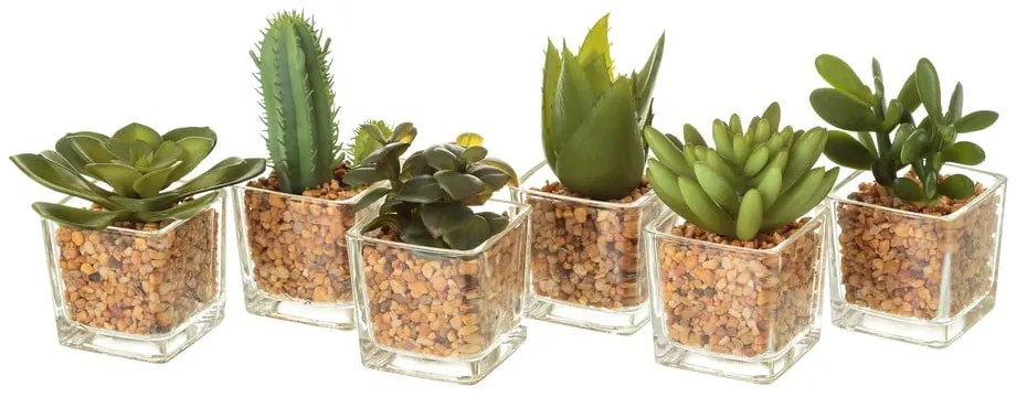 Set 6 decorațiuni artificiale Casa Selección, bej verde