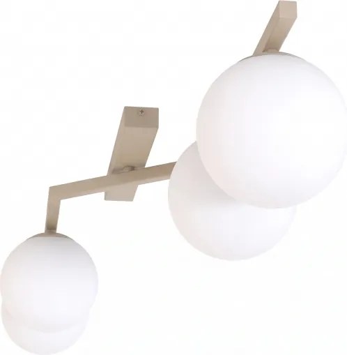 Plafonieră NATON 4xE14/10W/230V bej/albă