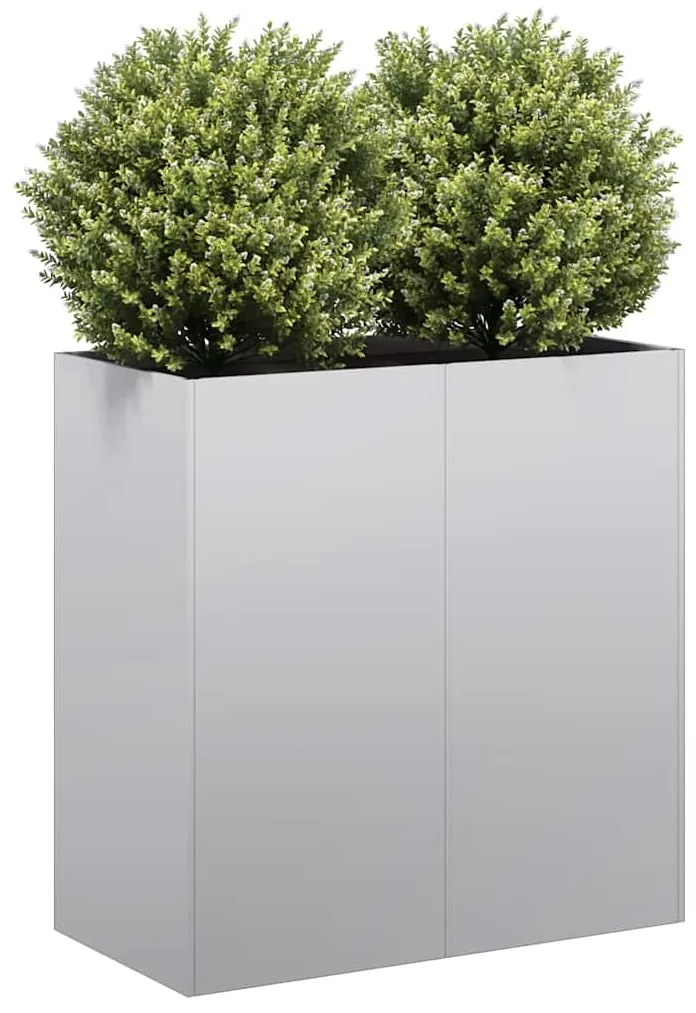 vidaXL Jardinieră 80x40x80 cm oțel galvanizat