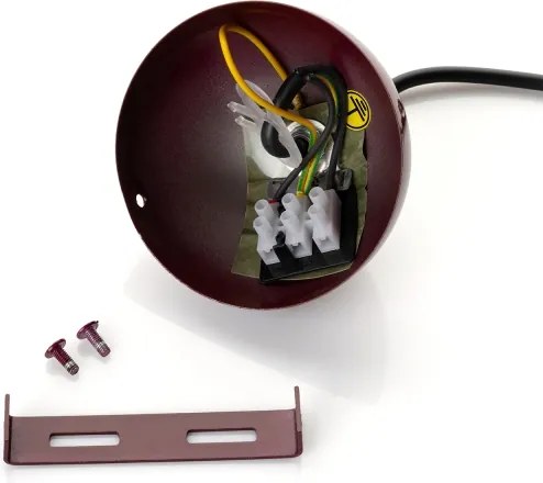 Brilagi - Lustru LED suspendat pe cablu METALO 1xE27/40W/230V Ø 60 cm vișiniu/cupru