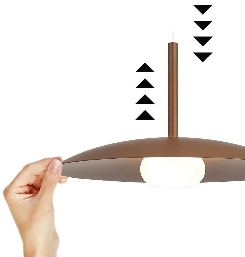 Lustra/Pendul LED design modern LIDIA cafeniu MA-8978