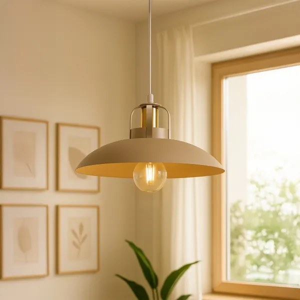 Lustră pe cablu Brilagi FLAMENGO 1xE27/60W/230V bej