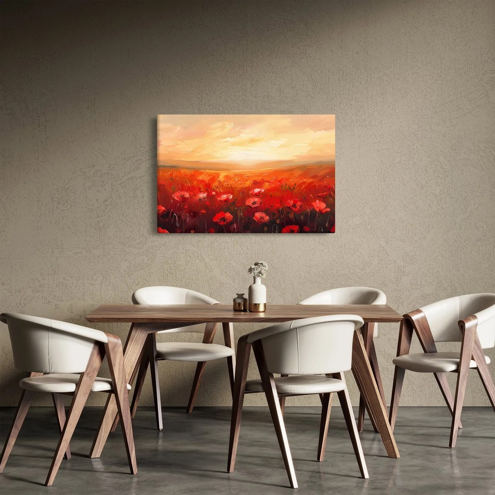 Tablou - Câmp de maci (90x60 cm)