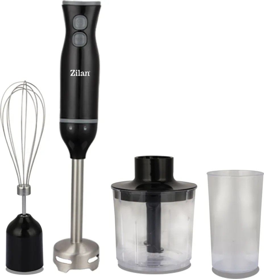 Mixer vertical Zilan ZLN5244 Negru, putere 250W, 2 viteze, mai multe capete