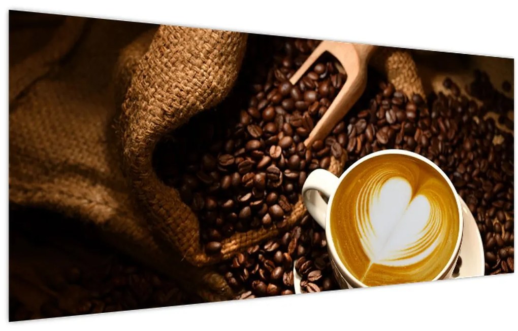 Tablou - O ceașcă de cafea (120x50 cm)