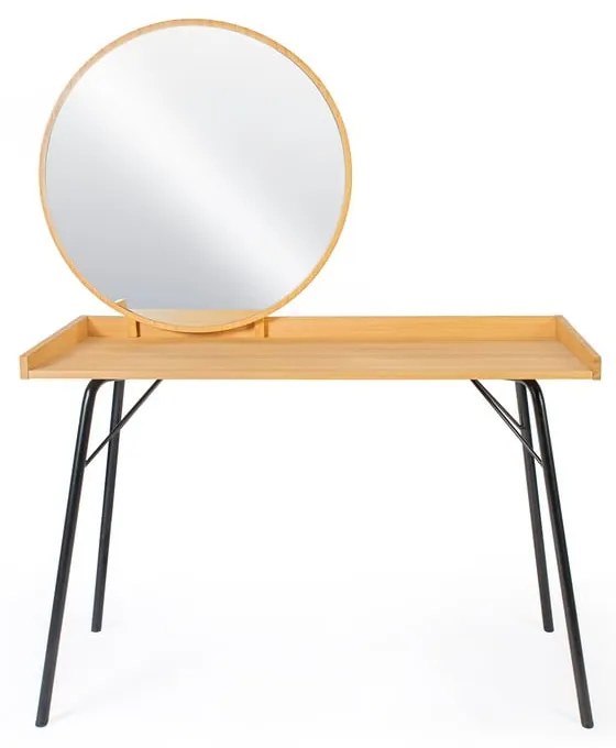 Masă de toaletă cu aspect de lemn de stejar Woodman Rayburn